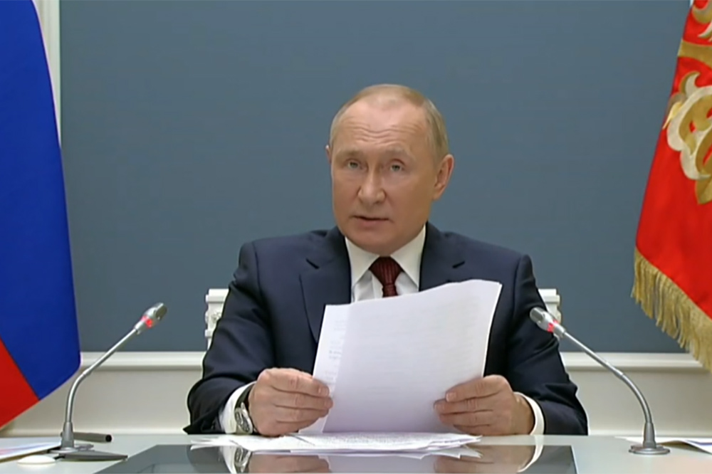 Владимир Путин на форуме «РОССИЯ ЗОВЕТ!» в ЦМТ Москвы