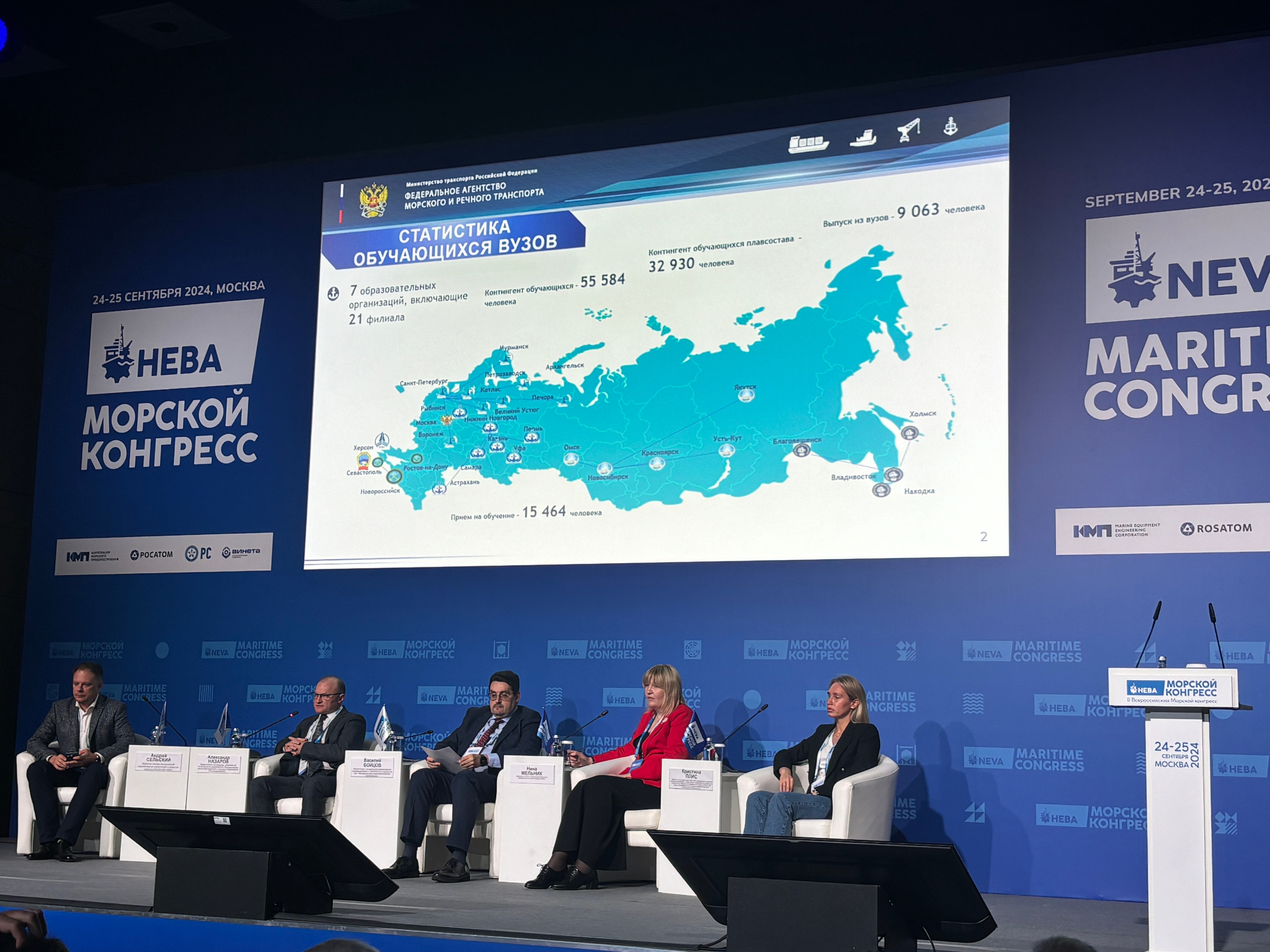 В ЦМТ проходит  Всероссийский Морской конгресс 2024